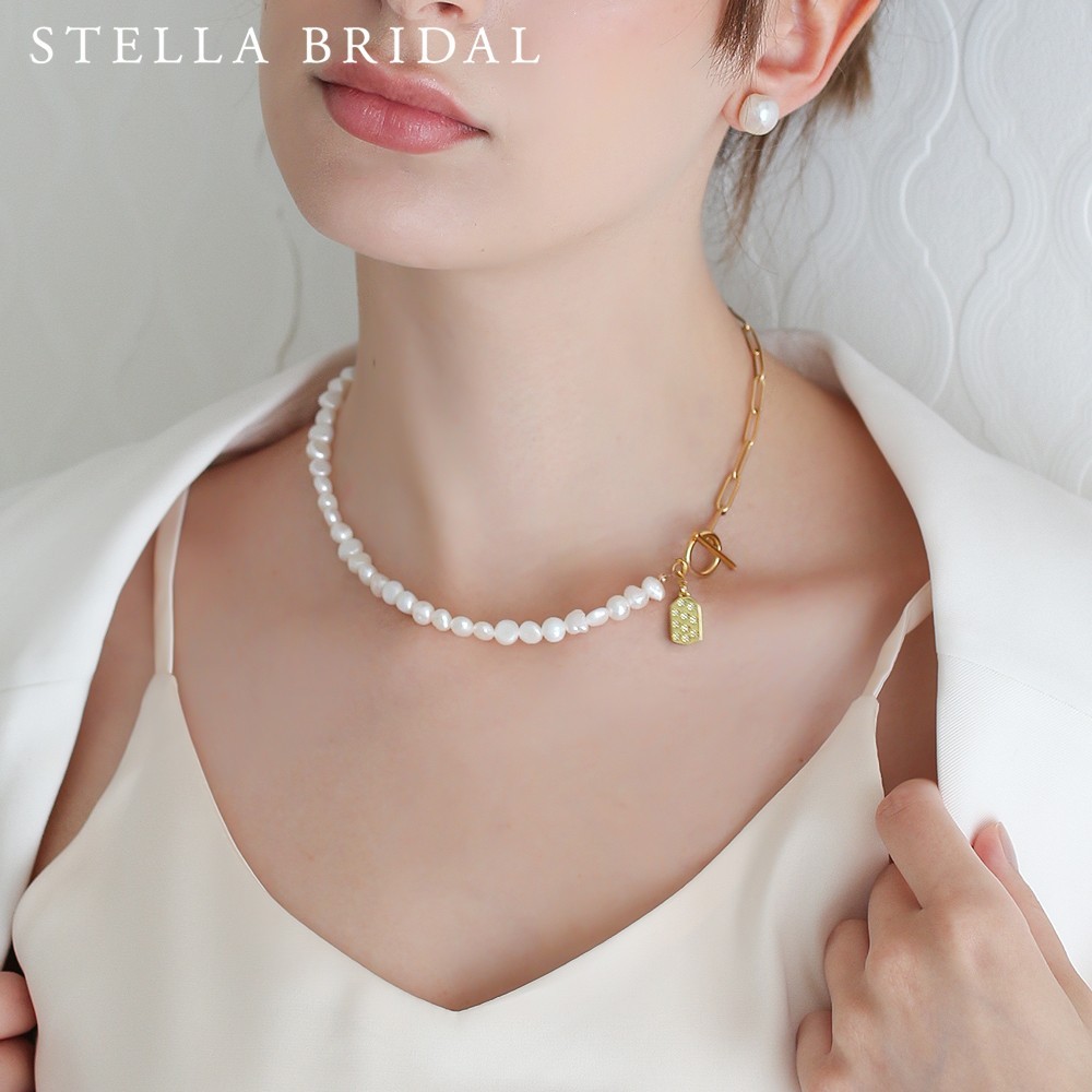 ブライダルやフォーマル・ギフトにも＊選べるパール＊プチサイズバロックパールのイヤリング【受注生産品】