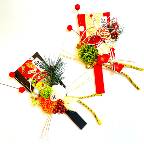 お正月＊無病息災を願う華やかな羽子板飾り＊壁掛け＊黒のみ しめ縄