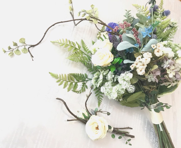 シャンペトルブーケ＊アーティフィシャルフラワー ブーケ iko 通販  