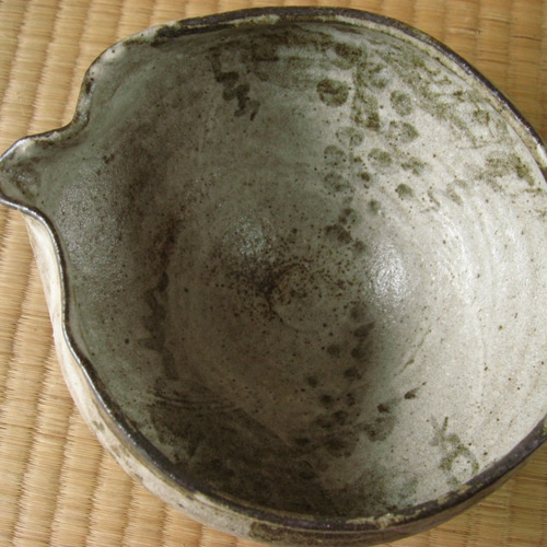 〔絵唐津　片口鉢〕 絵唐津片口ぐい呑（丸田宗彦） Karatsu Sake Carafe Cup（Maruta