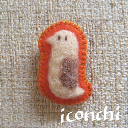 【miyako】くるま・Hi!吹き出し・メンダコ　ブローチ メンダコ」刺繍ブローチ ブローチ ico 通販 3346072｜Creema
