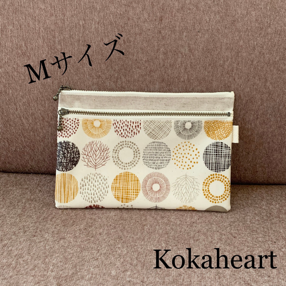 専用です☆再再販☆Mサイズ☆母子手帳☆お薬手帳☆ダブルファスナーポーチ☆サークル 再再販☆Mサイズ☆母子手帳&お薬手帳☆ダブルファスナーポーチ