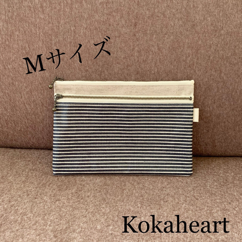 専用です☆再再販☆Mサイズ☆母子手帳☆お薬手帳☆ダブルファスナーポーチ☆サークル 再再販☆Mサイズ☆母子手帳&お薬手帳☆ダブルファスナーポーチ