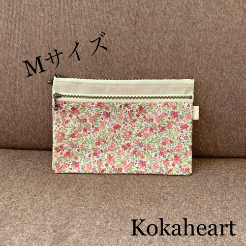 専用です☆再再販☆Mサイズ☆母子手帳☆お薬手帳☆ダブルファスナーポーチ☆サークル 再再販☆Mサイズ☆母子手帳&お薬手帳☆ダブルファスナーポーチ