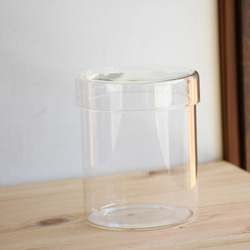 【テラリウムガラス容器】シリンダーL（直径103ｘｈ123ｍｍ）◆高さのあるコケの植え付けに 1枚目の画像