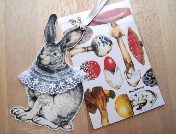 北極ウサギのタグカード 2枚目の画像