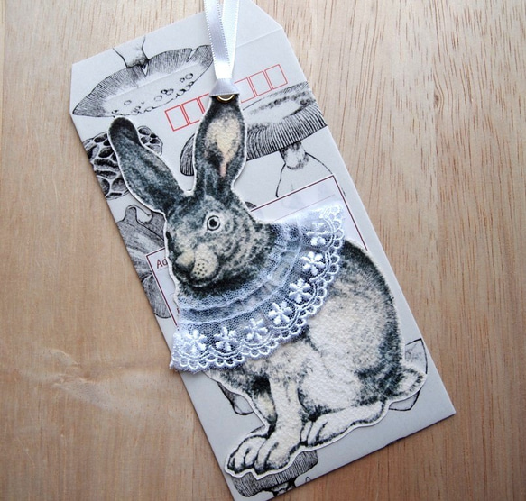 北極ウサギのタグカード 3枚目の画像