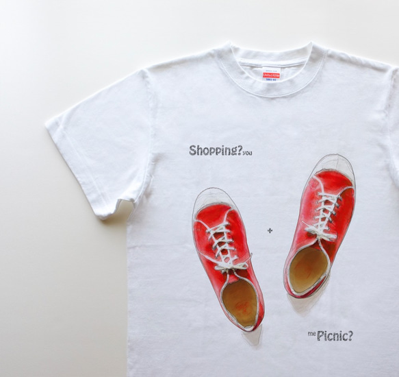 2枚セット ◆ Strawberry syrups 5.6oz   Tシャツ ２ colors /リンクコーデ 4枚目の画像
