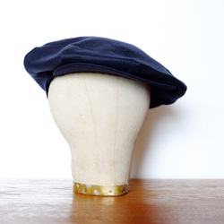 *已售出* Fine Linen Casquette [Midnight Blue] / Re: 19th Century Ca 第1張的照片