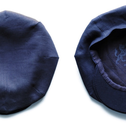 *已售出* Fine Linen Casquette [Midnight Blue] / Re: 19th Century Ca 第4張的照片