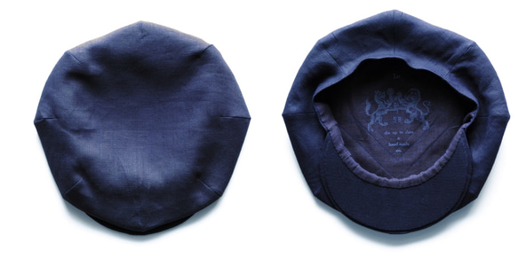 *已售出* Fine Linen Casquette [Midnight Blue] / Re: 19th Century Ca 第4張的照片