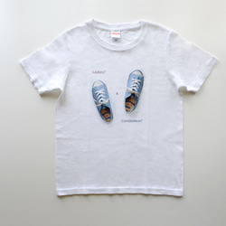 ◆◇ Ladies & Gentlemen!  5oz　Tシャツ　white 4枚目の画像