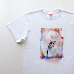 雨の季節 に Rainbow shoes 5.6oz　Tシャツ　white 1枚目の画像