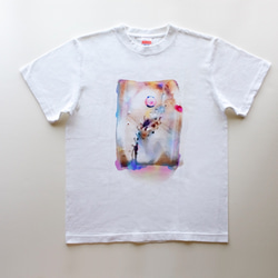 雨の季節 に Rainbow shoes 5.6oz　Tシャツ　white 4枚目の画像