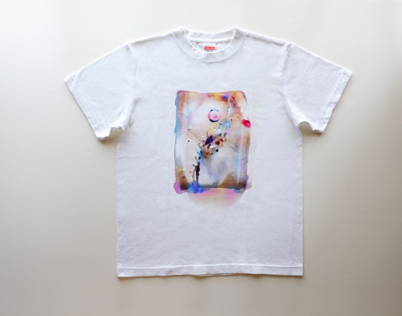 雨の季節 に Rainbow shoes 5.6oz　Tシャツ　white 4枚目の画像