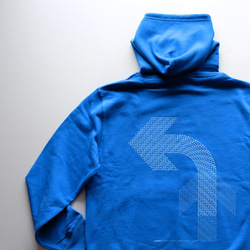 ◆ 左 ! 【Zip hooded sweatshirt】ロイヤルブルー（mensMサイズ） 6枚目の画像