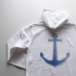 ◆◇ 海色の ⚓︎⚓︎⚓︎【Zip hooded sweatshirt】2 colours 1枚目の画像