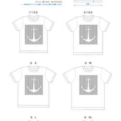 ◆◇ ⚓︎⚓︎⚓︎ 5.6oz　Tシャツ　navy 7枚目の画像