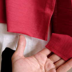 2way套頭針織/寬方形半袖/精美羊毛針織[紅色] 第6張的照片