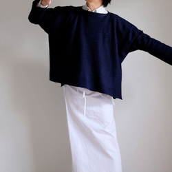 *已售出* Basque Knit / Wide Square Long Sleeve / Rayon Wool Knit [D 第8張的照片