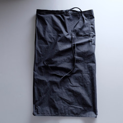 New Apron Wrap Pants / Cotton Chambray [Indigo] / 圍裙褲 第9張的照片