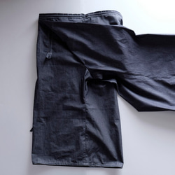 New Apron Wrap Pants / Cotton Chambray [Indigo] / 圍裙褲 第10張的照片