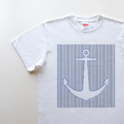 ◆◇ ⚓︎⚓︎⚓︎ 5.6oz Tシャツ white 1枚目の画像