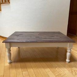 アンティークエボニー色のこたつテーブル 1枚目の画像