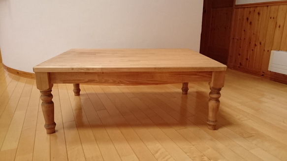 カントリー木工　ろくろ脚のテーブル カントリー木工 ろくろ脚製作 （70角 テーブル脚 ろくろ