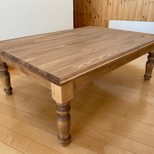 木製 こたつテーブル アンティーク　 美品 協立工芸 こたつ こたつテーブル テーブル 木製 突板 120cm