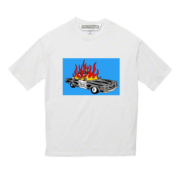 デストロ 911　タイプB　ブルー　ホワイトTシャツ　【 インクジェット 】 2枚目の画像