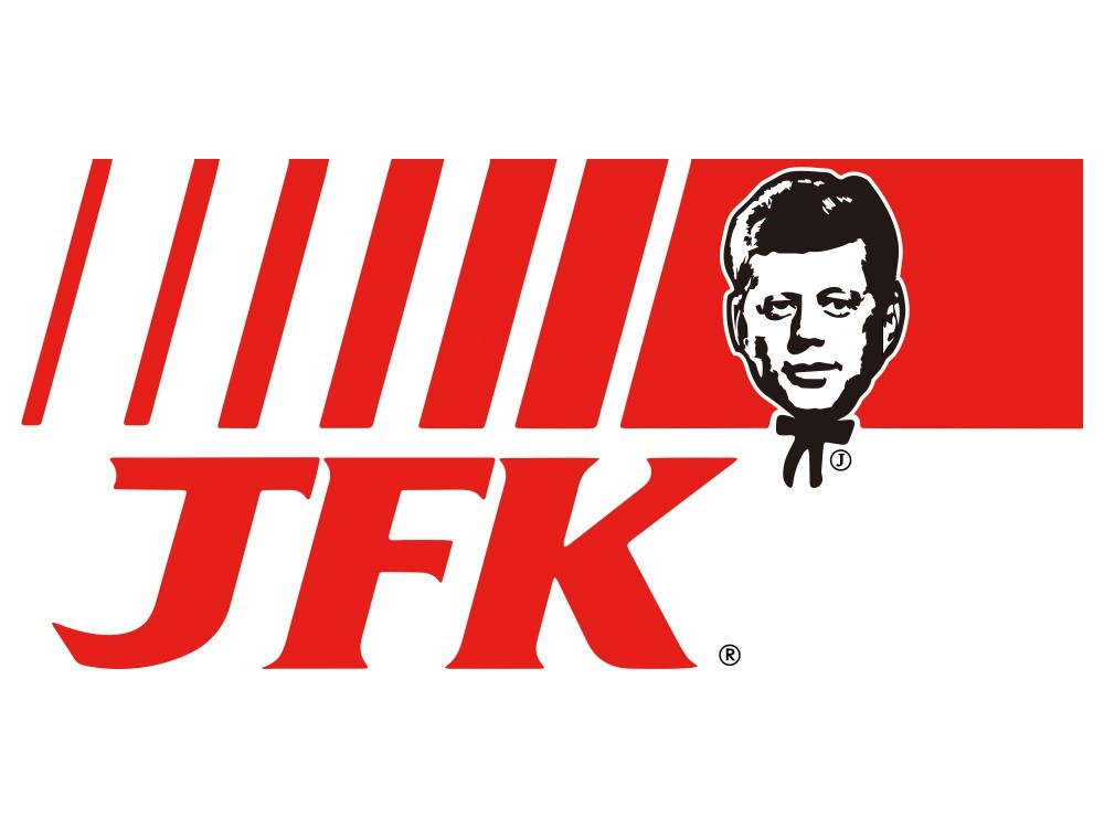 JFK　ケネディ　ブラックTシャツ　【 インクジェット 】