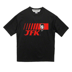 JFK　ケネディ　ブラックTシャツ　【 インクジェット 】 2枚目の画像