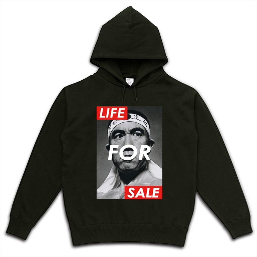 三島由紀夫　LIFE FOR SALE　REDBOX　スウェットパーカー【 インクジェット 】