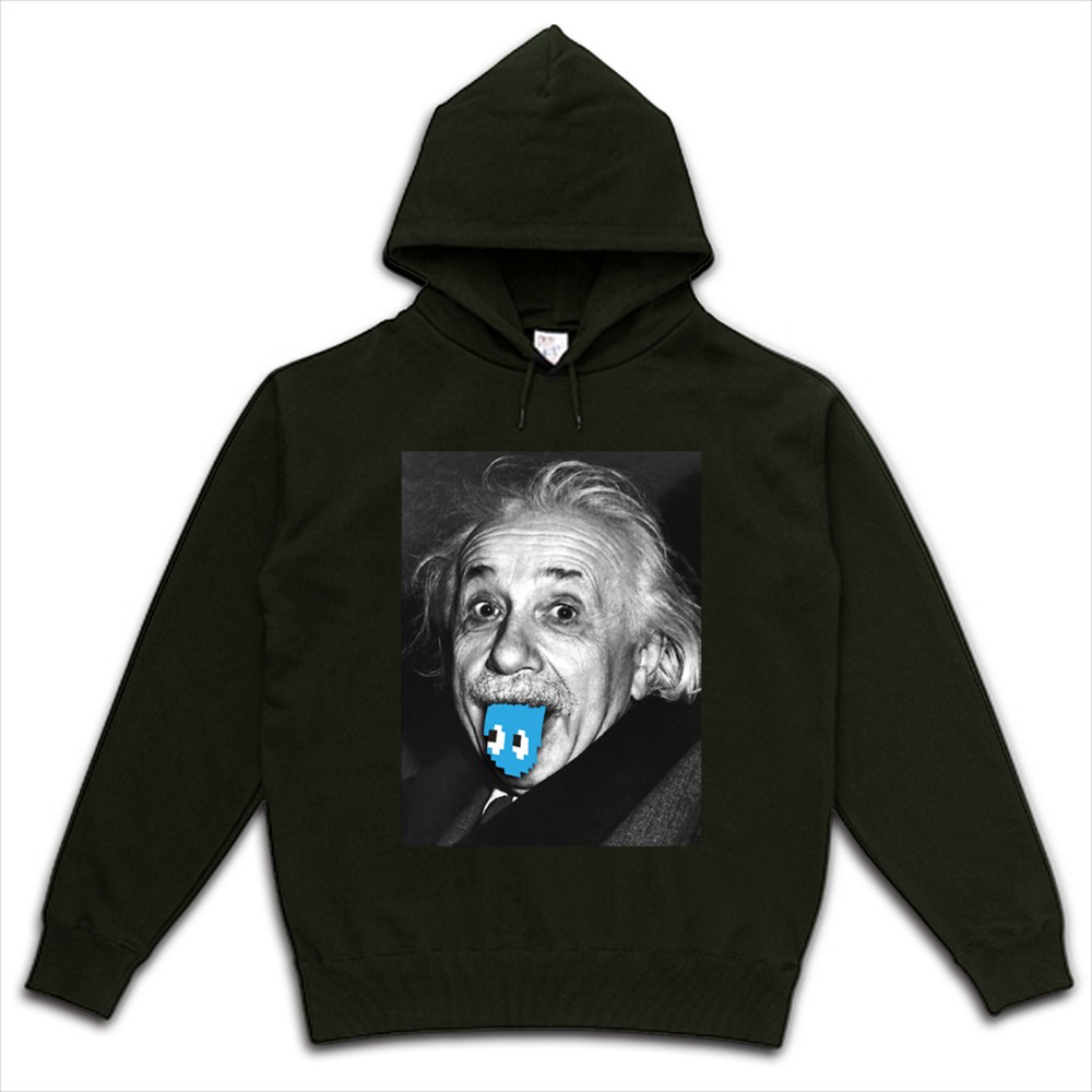 テヘペロ アインシュタイン　BLUE TYPE　スウェットパーカー　【 インクジェット 】