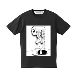 不安の種　ブラックボディ　アートデザインTシャツ　【 インクジェット 】 2枚目の画像