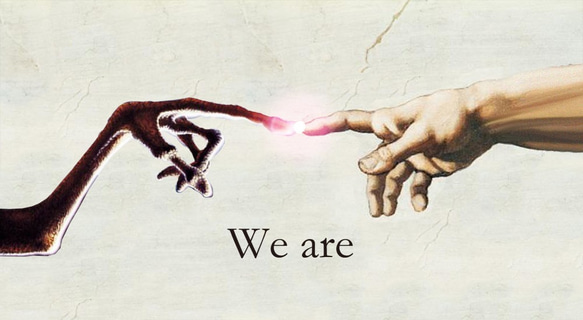「 We are 」　ブラックボディ　ビッグシルエットTシャツ【 インクジェット 】 1枚目の画像