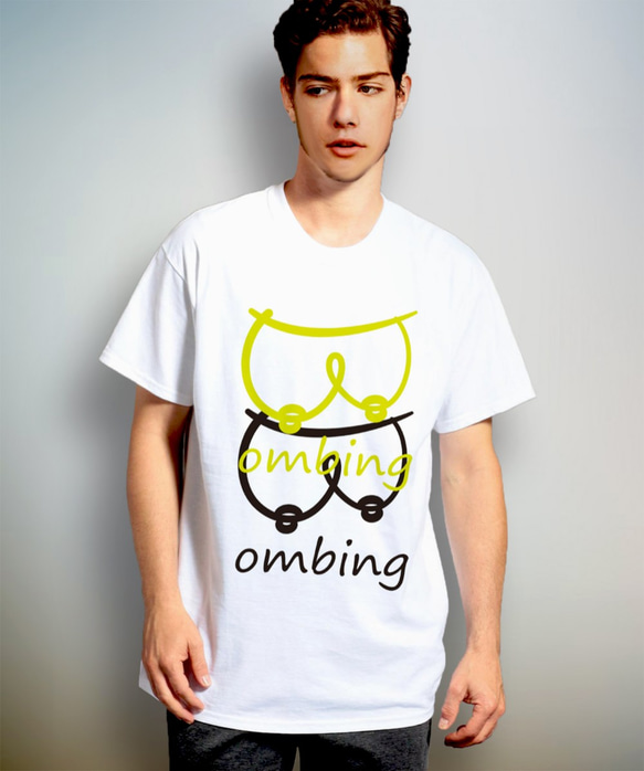 bombing logo (A) イエロー　　Tシャツ 【 シルクスクリーン 】 2枚目の画像