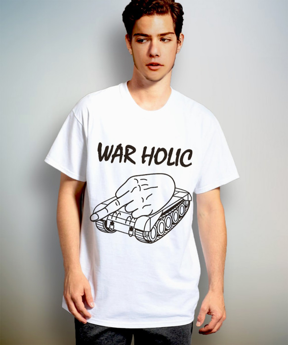 WAR HOLIC　タイプP　フォントA　( Tシャツ )【 シルクスクリーン 】 2枚目の画像