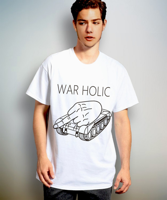 WAR HOLIC　タイプP　フォントB　　( Tシャツ )【 シルクスクリーン 】 2枚目の画像