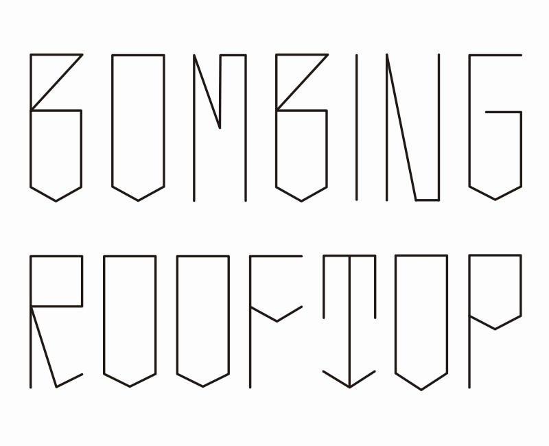 bombing logo (B) 　（ Tシャツ ）【 シルクスクリーン 】