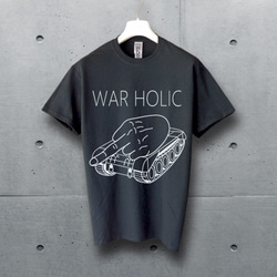 WAR HOLIC　タイプP　フォントB　　( ブラックTシャツ ) 【 シルクスクリーン 】 3枚目の画像