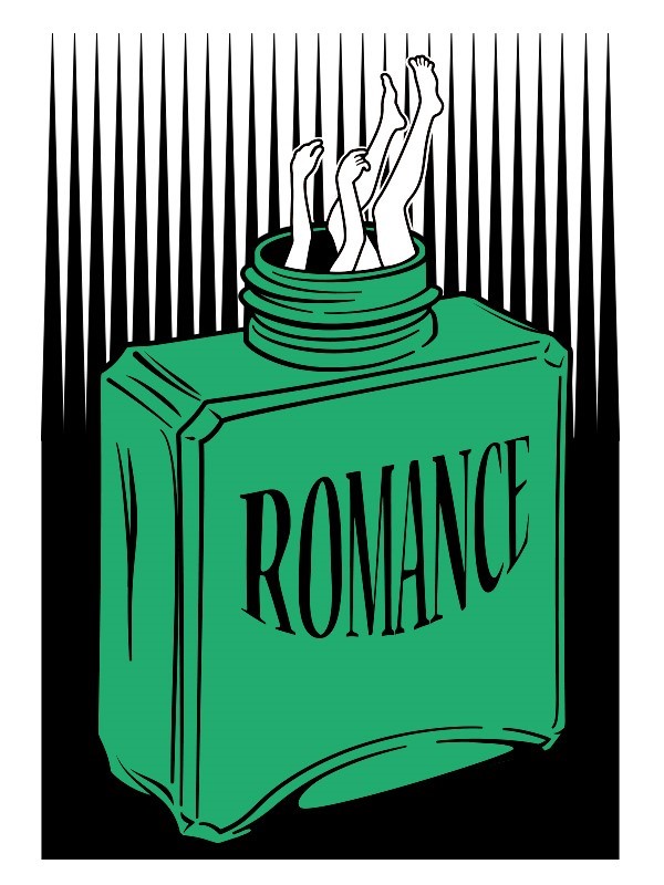 The Fall　グリーン　 （ ポップでキッチュなホワイト Tシャツ ）【 シルクスクリーン 】