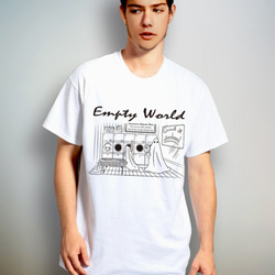 Empty World　（ ポップでキッチュなオバケちゃん Tシャツ ）【 シルクスクリーン 】 2枚目の画像