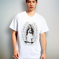 virgin mary　at17　( １７才の聖母のTシャツ ）【 シルクスクリーン 】 2枚目の画像