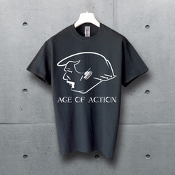 Age of action　ブラックTシャツ【 シルクスクリーン 】 3枚目の画像