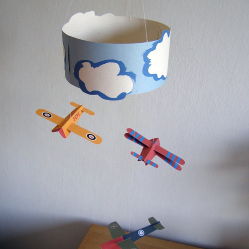 ペーパークラフト・モビール 「飛行機」 モビール PEPE 通販 1319623