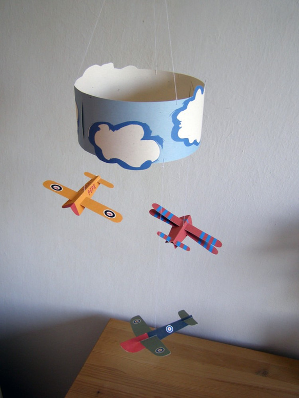 ペーパークラフト・モビール 「飛行機」 モビール PEPE 通販 1319623