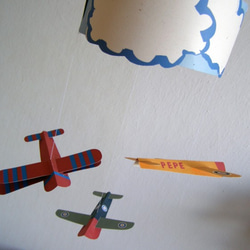 ペーパークラフト・モビール　「飛行機」 3枚目の画像