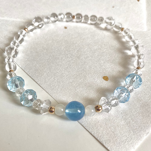 思考の整理と癒し / アクアマリンとブルートパーズの天然石  